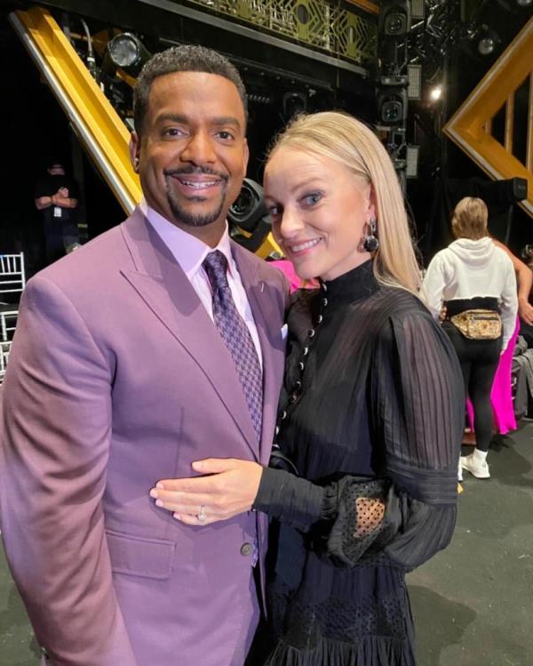Angela Unkrich and Alfonso Ribeiro in an undated Instagram photo.